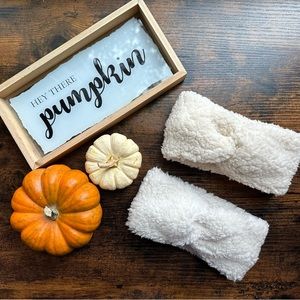 Handmade toddler Sherpa earwarmer